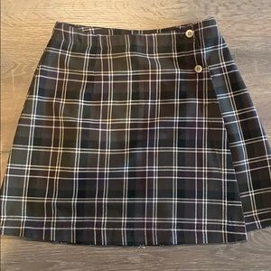 America  Eagle Vintage Plaid Skirt